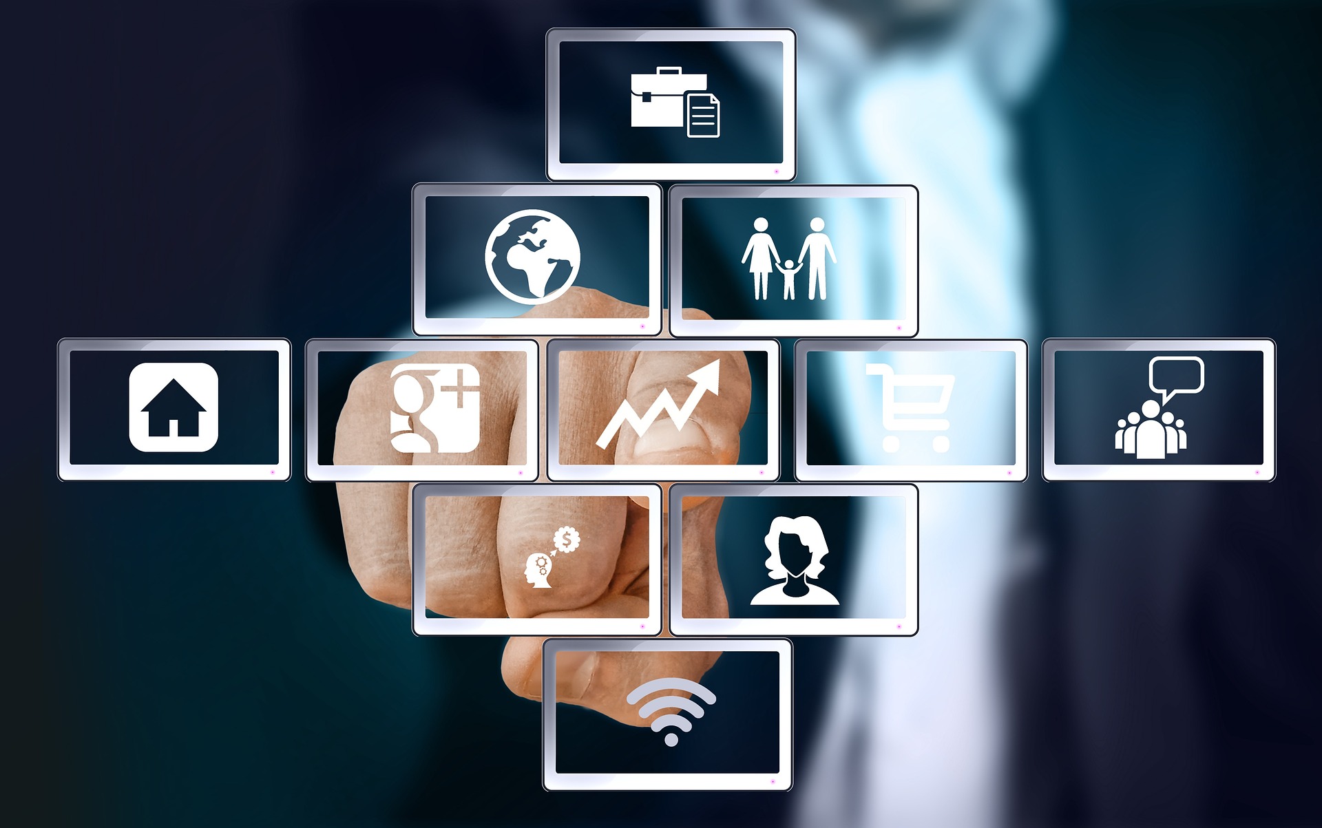 Comandi touch per illuminazione e dispositivi connessi